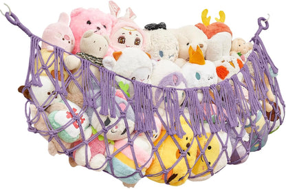 Stuffed Animal Hammock - Extra Large 56'' Long (Cream White)