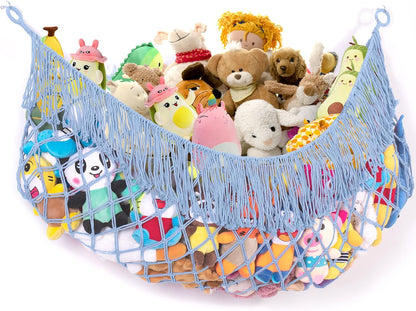 Stuffed Animal Hammock - Extra Large 56'' Long (Cream White)