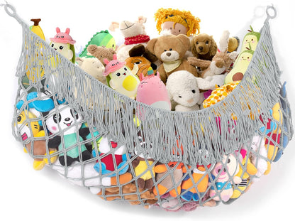 Stuffed Animal Hammock - Extra Large 56'' Long (Cream White)
