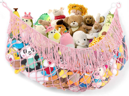 Stuffed Animal Hammock - Extra Large 56'' Long (Cream White)