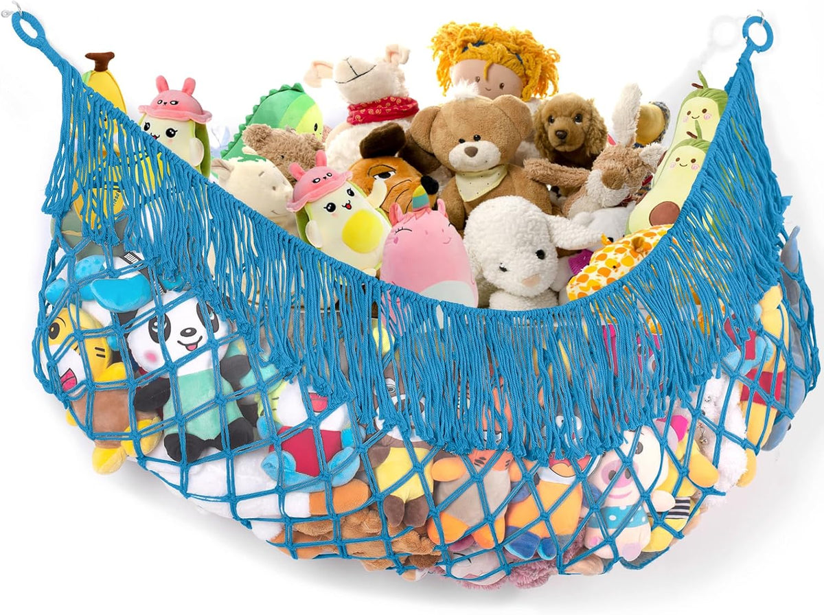 Stuffed Animal Hammock - Extra Large 56'' Long (Cream White)