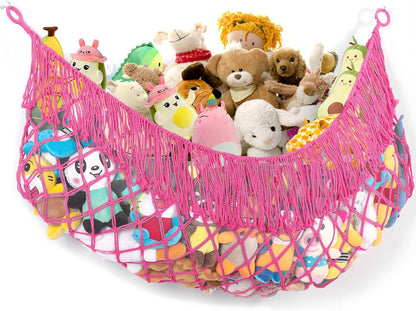 Stuffed Animal Hammock - Extra Large 56'' Long (Cream White)