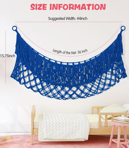 Stuffed Animal Hammock - Extra Large 56'' Long (Cream White)