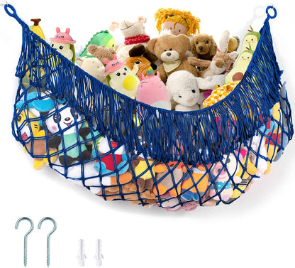 Stuffed Animal Hammock - Extra Large 56'' Long (Cream White)