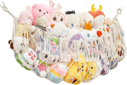 Stuffed Animal Hammock - Extra Large 56'' Long (Cream White)