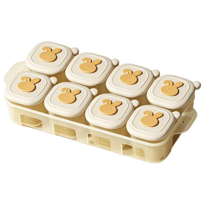 Food Cubes Freezer Tray with Lid Leakproof Container