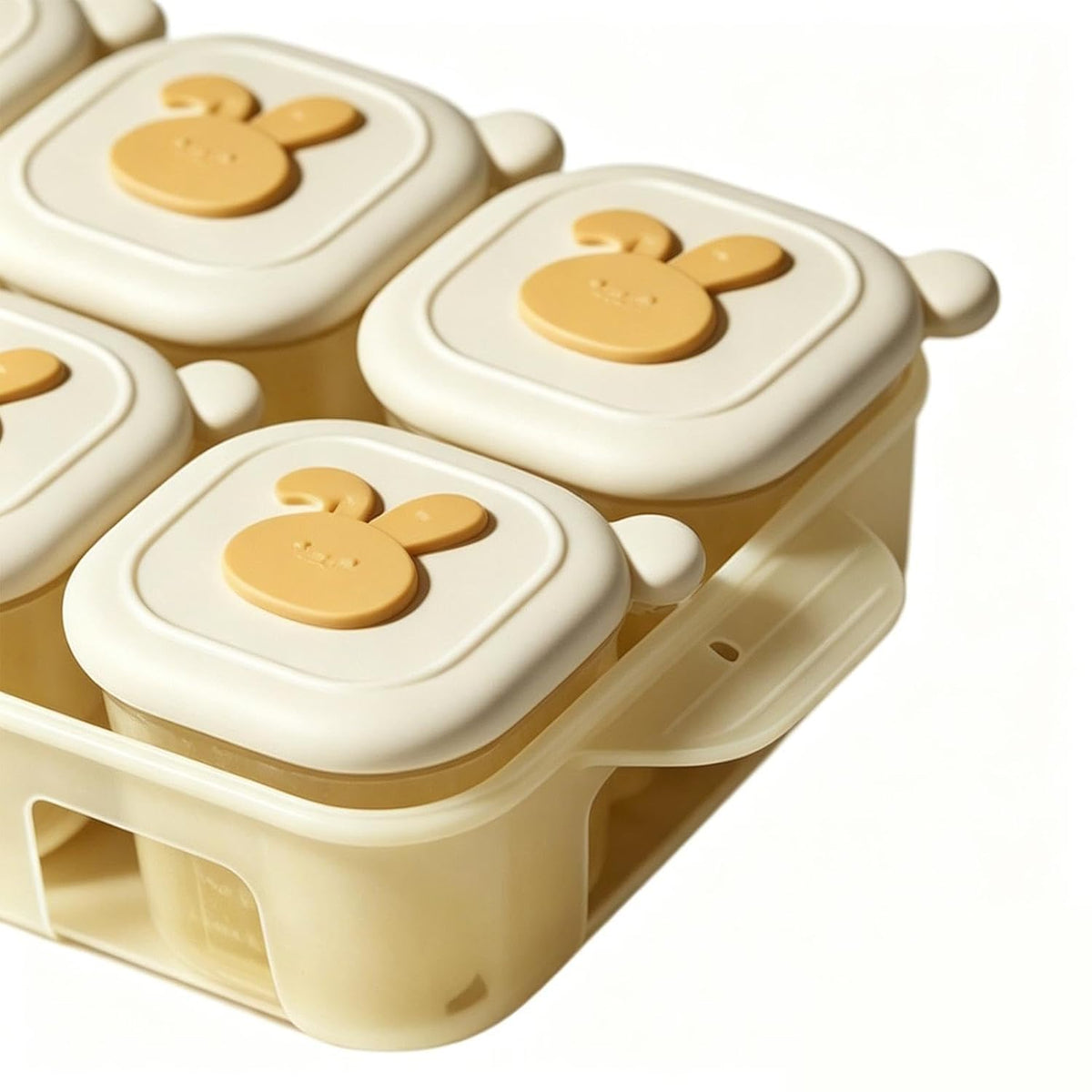 Food Cubes Freezer Tray with Lid Leakproof Container