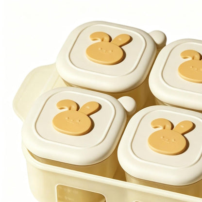 Food Cubes Freezer Tray with Lid Leakproof Container