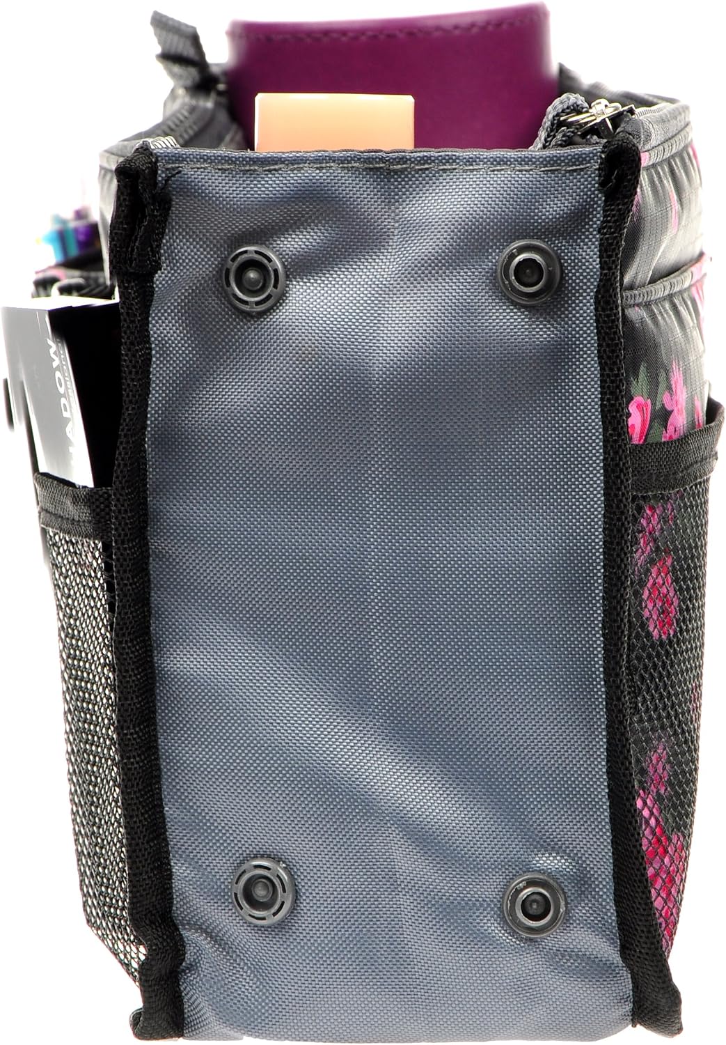 Purse Organizer Insert for Handbags Bag Organizers Inside Tote Pocketbook Women Nurse Nylon 13 Pockets Black Small