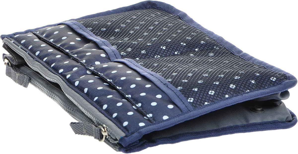 Purse Organizer Insert for Handbags Bag Organizers Inside Tote Pocketbook Women Nurse Nylon 13 Pockets Black Small