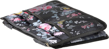 Purse Organizer Insert for Handbags Bag Organizers Inside Tote Pocketbook Women Nurse Nylon 13 Pockets Black Small