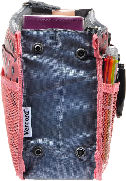 Purse Organizer Insert for Handbags Bag Organizers Inside Tote Pocketbook Women Nurse Nylon 13 Pockets Black Small