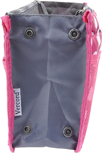 Purse Organizer Insert for Handbags Bag Organizers Inside Tote Pocketbook Women Nurse Nylon 13 Pockets Black Small