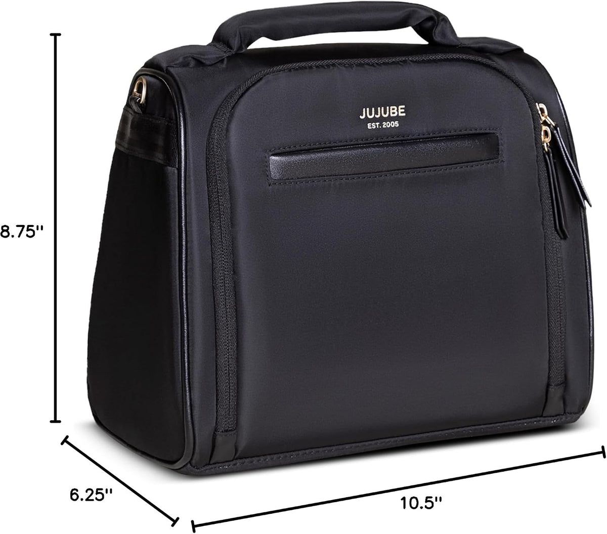 Insulated Bottle Bag, 3-Bottle Breastmilk Cooler with Shoulder Strap