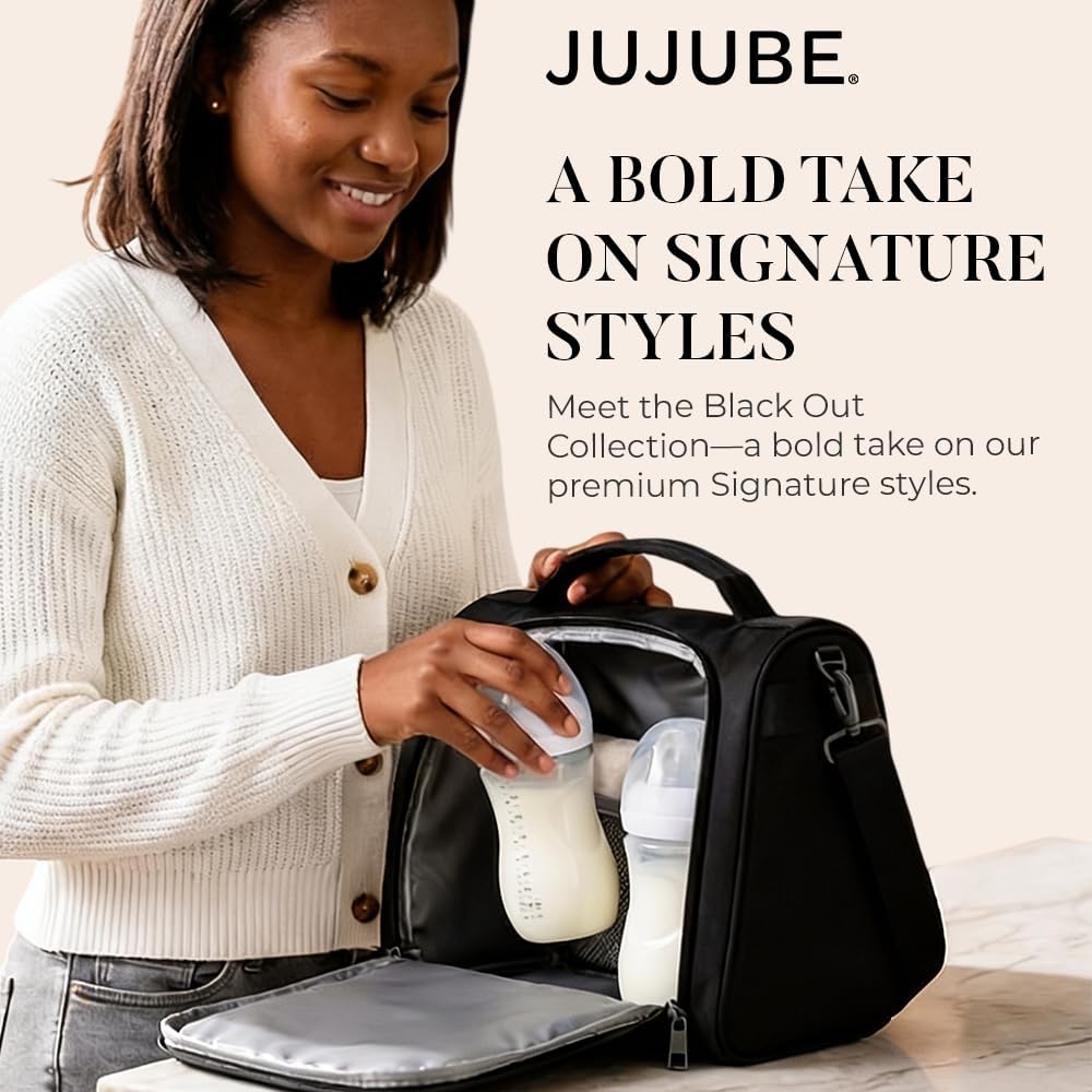 Insulated Bottle Bag, 3-Bottle Breastmilk Cooler with Shoulder Strap