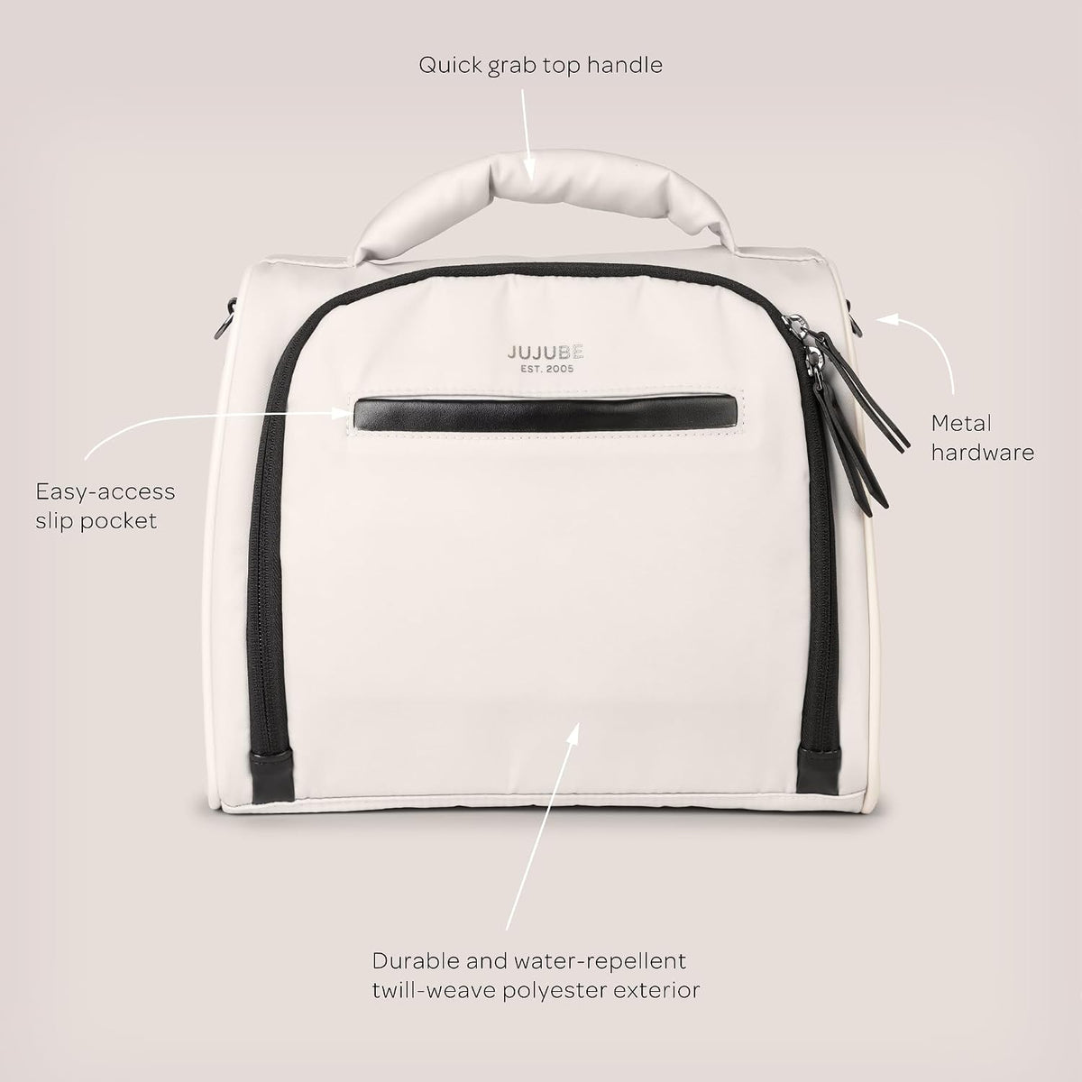 Insulated Bottle Bag, 3-Bottle Breastmilk Cooler with Shoulder Strap