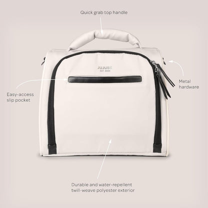 Insulated Bottle Bag, 3-Bottle Breastmilk Cooler with Shoulder Strap