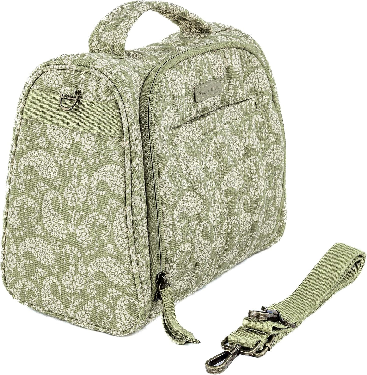 Insulated Bottle Bag, 3-Bottle Breastmilk Cooler with Shoulder Strap