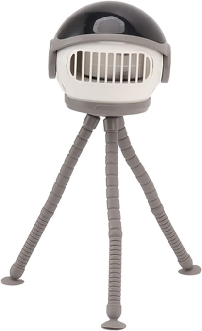 Baby Stroller Fan, 3 Speeds USB Rechargeable Clip On Fan Flexible Tripod Handheld Portable Stroller with Silicone Bracket, for Baby Car Bike