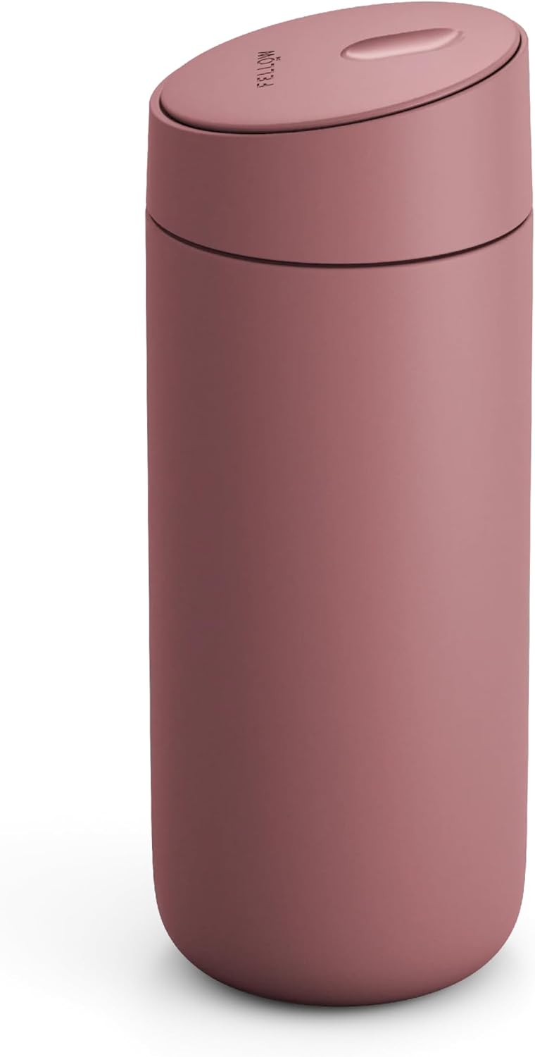 Carter Slide 16 oz Ceramic Lined Travel Coffee Mug, Stone Blue | Vacuum Insulated Stainless Steel Tumbler, Hot 6h Cold 6h, Dishwasher Safe, Reusable Coffee Cup, Slide Lid, Stone Blue
