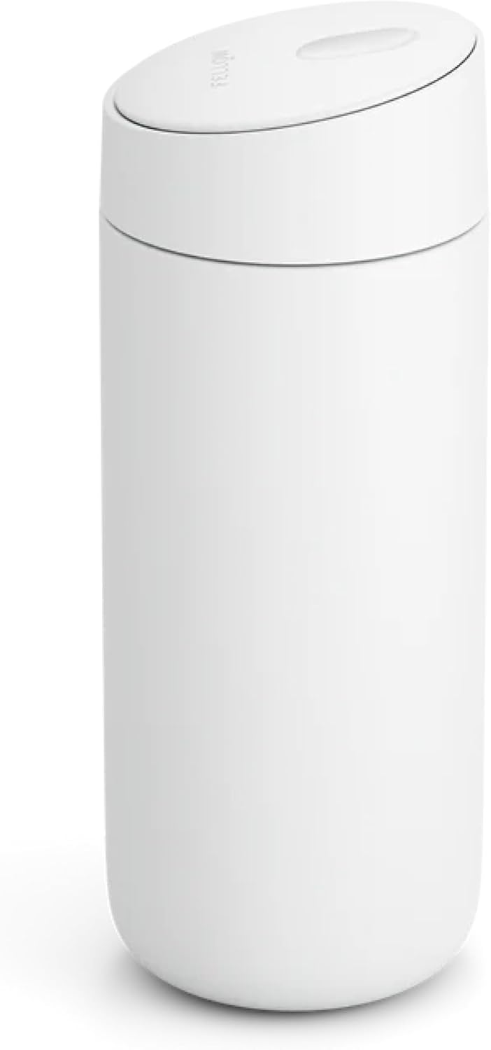 Carter Slide 16 oz Ceramic Lined Travel Coffee Mug, Stone Blue | Vacuum Insulated Stainless Steel Tumbler, Hot 6h Cold 6h, Dishwasher Safe, Reusable Coffee Cup, Slide Lid, Stone Blue