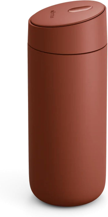 Carter Slide 16 oz Ceramic Lined Travel Coffee Mug, Stone Blue | Vacuum Insulated Stainless Steel Tumbler, Hot 6h Cold 6h, Dishwasher Safe, Reusable Coffee Cup, Slide Lid, Stone Blue