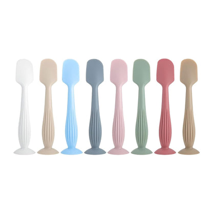 Portable Baby Diaper Cream Applicator Tool Soft Silicone Spatula with Convenient Suction Base for Infant Butt Care