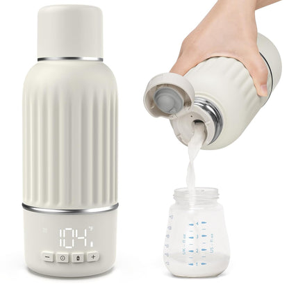 Portable Bottle Warmer for Travel, 2.5 Min Fast Heating for Breast Milk