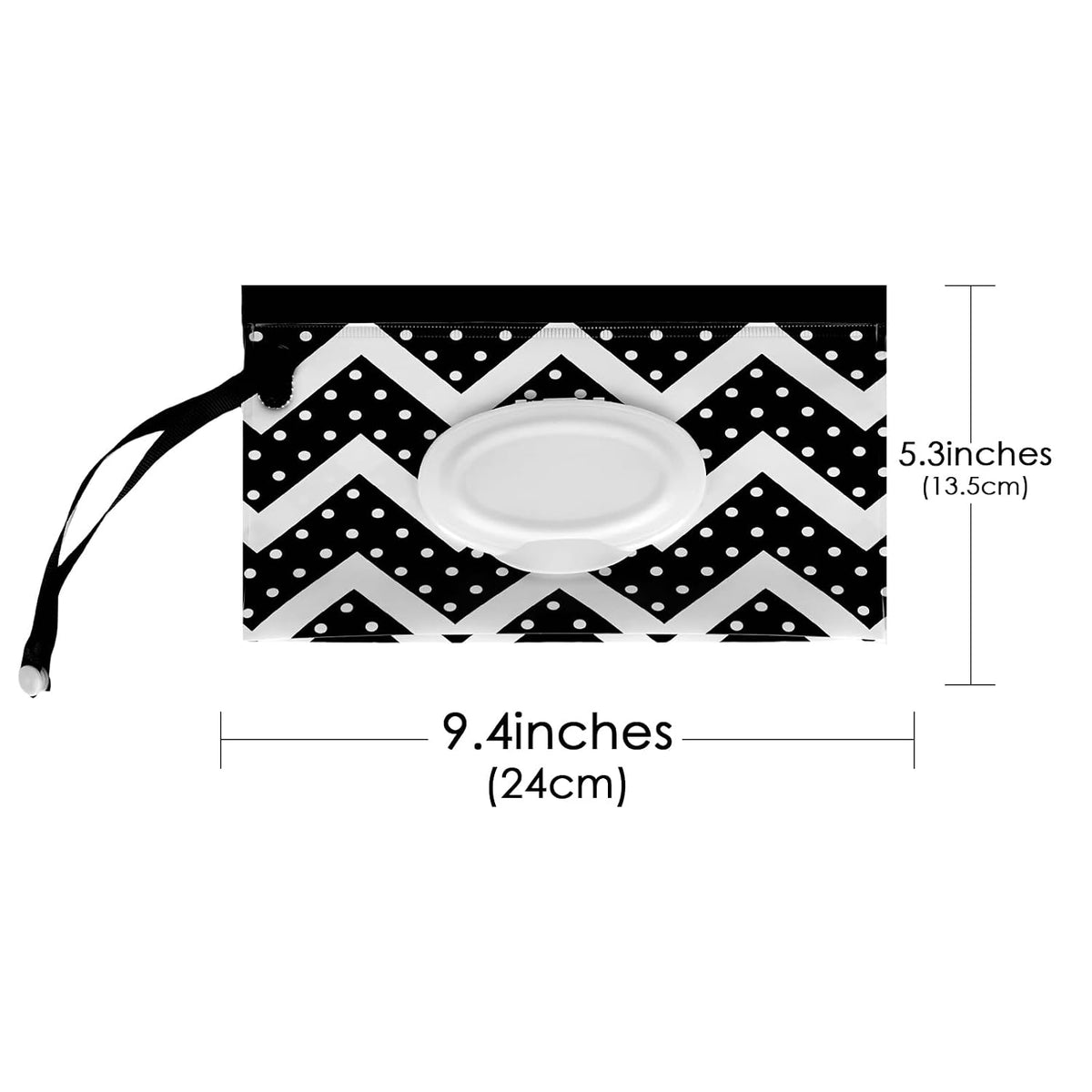 2PCS Portable Wet Wipes Bag, EVA Travel Wet Wipes Dispenser Pouch for Outdoor, Travel and Daily Use (Wave & Feather Designs)
