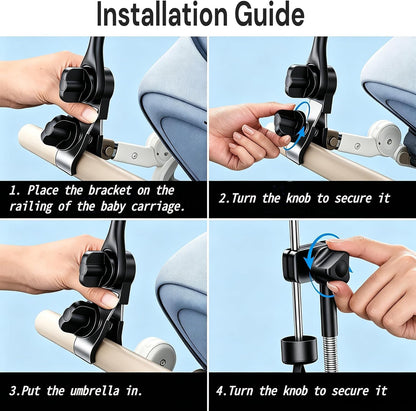 Umbrella Holder for Stroller & Wheelchair, Beach Chair