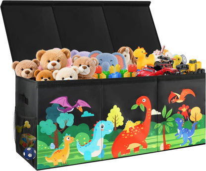 Extra Large Toy Box Chest with Lids Collapsible Storage Organizer for Kids