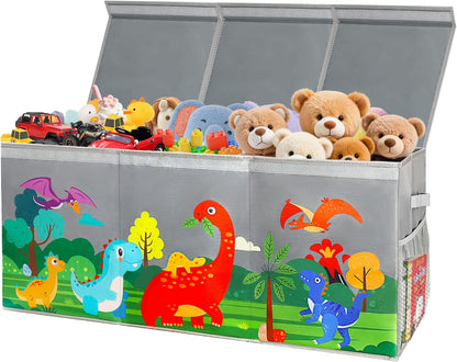 Extra Large Toy Box Chest with Lids Collapsible Storage Organizer for Kids