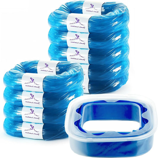 Diaper Pail Refill Bags Compatible with Diaper Genie Select Pail, Compact Pail,Square Pails Diaper Pails Refills - Pack of 9