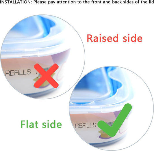 Diaper Pail Refill Bags Compatible with Diaper Genie Select Pail, Compact Pail,Square Pails Diaper Pails Refills - Pack of 9