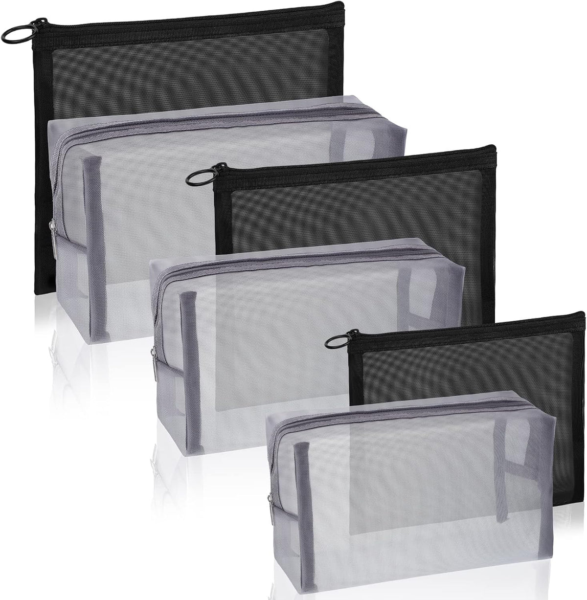 6 Mesh Zipper Travel