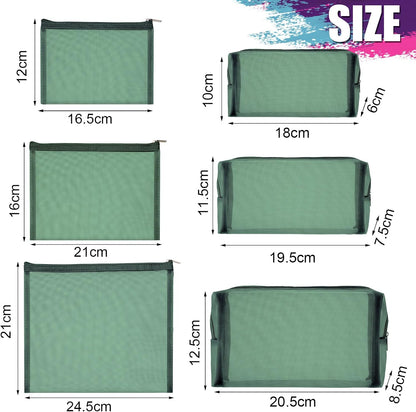 6 Mesh Zipper Travel