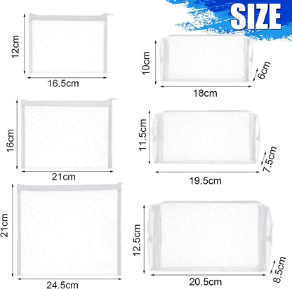 6 Mesh Zipper Travel