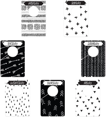 Baby Boy Closet Clothing Dividers/Closet Organizer for Baby Clothes Newborn to 4T / 4" x 6" Boy Nursery Clothes Size Dividers