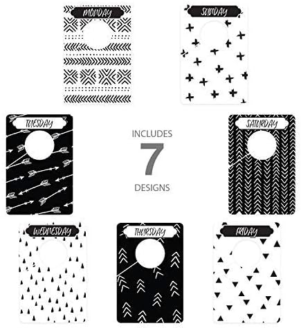 Baby Boy Closet Clothing Dividers/Closet Organizer for Baby Clothes Newborn to 4T / 4" x 6" Boy Nursery Clothes Size Dividers
