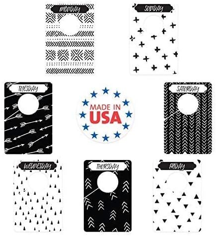 Baby Boy Closet Clothing Dividers/Closet Organizer for Baby Clothes Newborn to 4T / 4" x 6" Boy Nursery Clothes Size Dividers