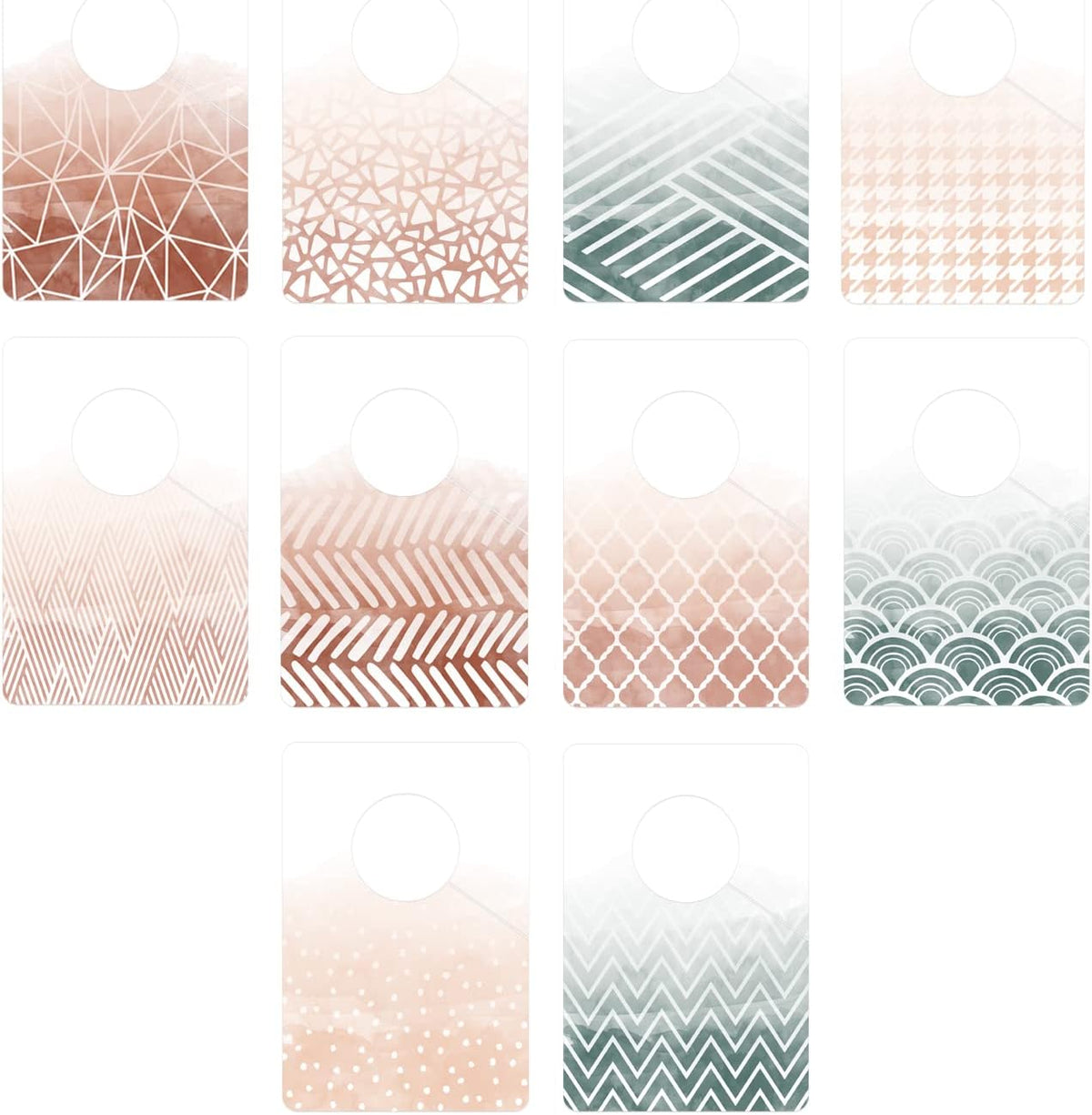 Baby Boy Closet Clothing Dividers/Closet Organizer for Baby Clothes Newborn to 4T / 4" x 6" Boy Nursery Clothes Size Dividers