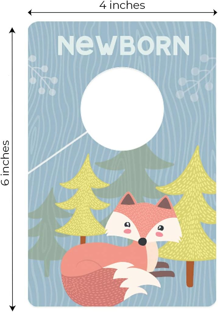 Baby Boy Closet Clothing Dividers/Closet Organizer for Baby Clothes Newborn to 4T / 4" x 6" Boy Nursery Clothes Size Dividers