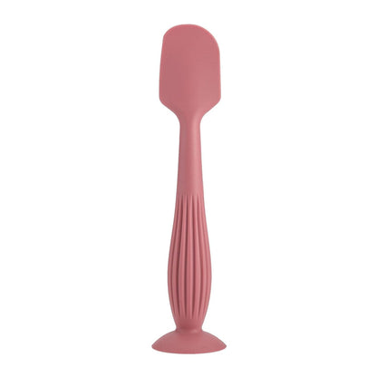 Silicone Ointment Applicator Baby Diaper Cream Scraper Spoon Buttocks Scraping Spoon with Suction Cup Base