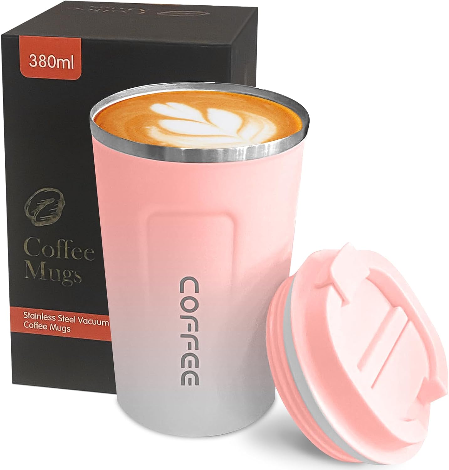 Insulated Travel Coffee Mug, Stainless Steel Coffee Cup with Leakproof Lid | Double-wall insulation keeps drinks hot or cold for hours, with a leakproof lid and portable stainless steel design