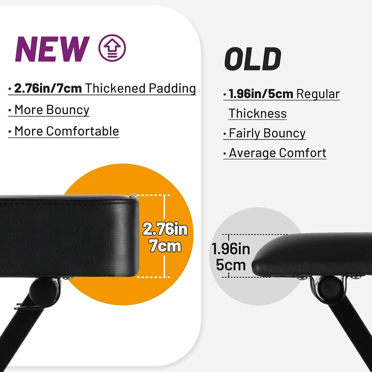 Keyboard Bench X-Style Height Adjustable 16.3-19.6in Padded Cushion Piano Stool Bench Keyboard Chair for Keyboards Piano CY0257