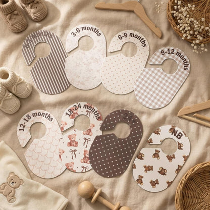 8 Pcs Pink Bow Baby Closet Dividers Baby Girl Clothes Dividers