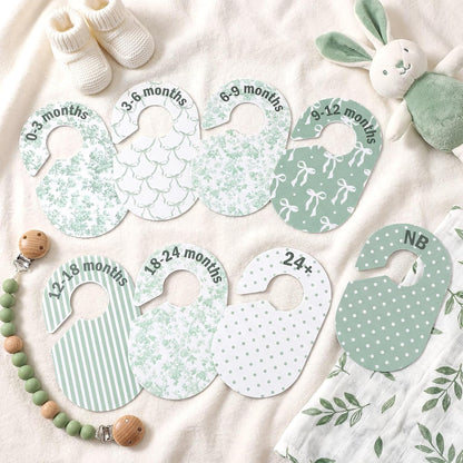 8 Pcs Pink Bow Baby Closet Dividers Baby Girl Clothes Dividers