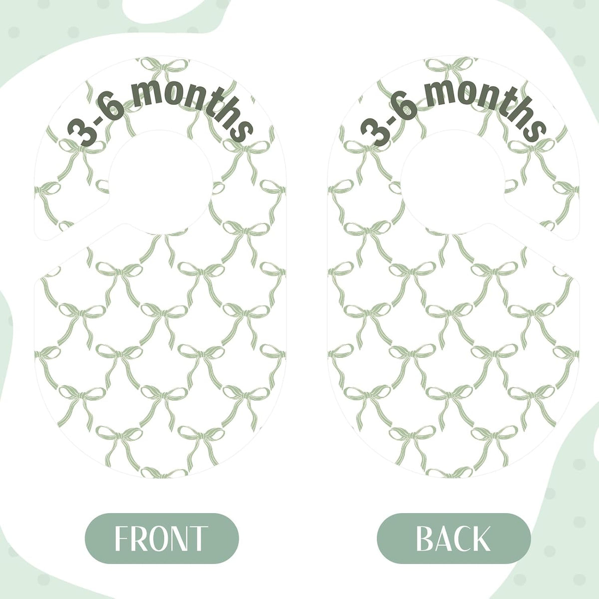 8 Pcs Pink Bow Baby Closet Dividers Baby Girl Clothes Dividers