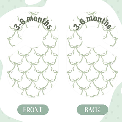 8 Pcs Pink Bow Baby Closet Dividers Baby Girl Clothes Dividers