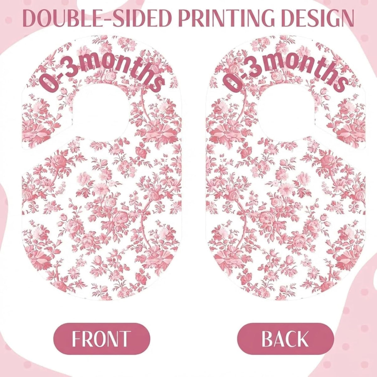 8 Pcs Pink Bow Baby Closet Dividers Baby Girl Clothes Dividers